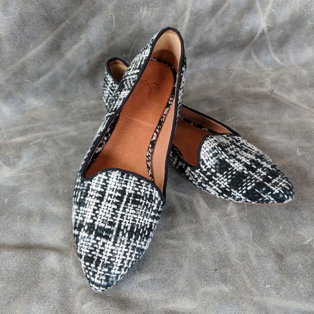 Joie Daydreaming Tweed Flats (Black/White)